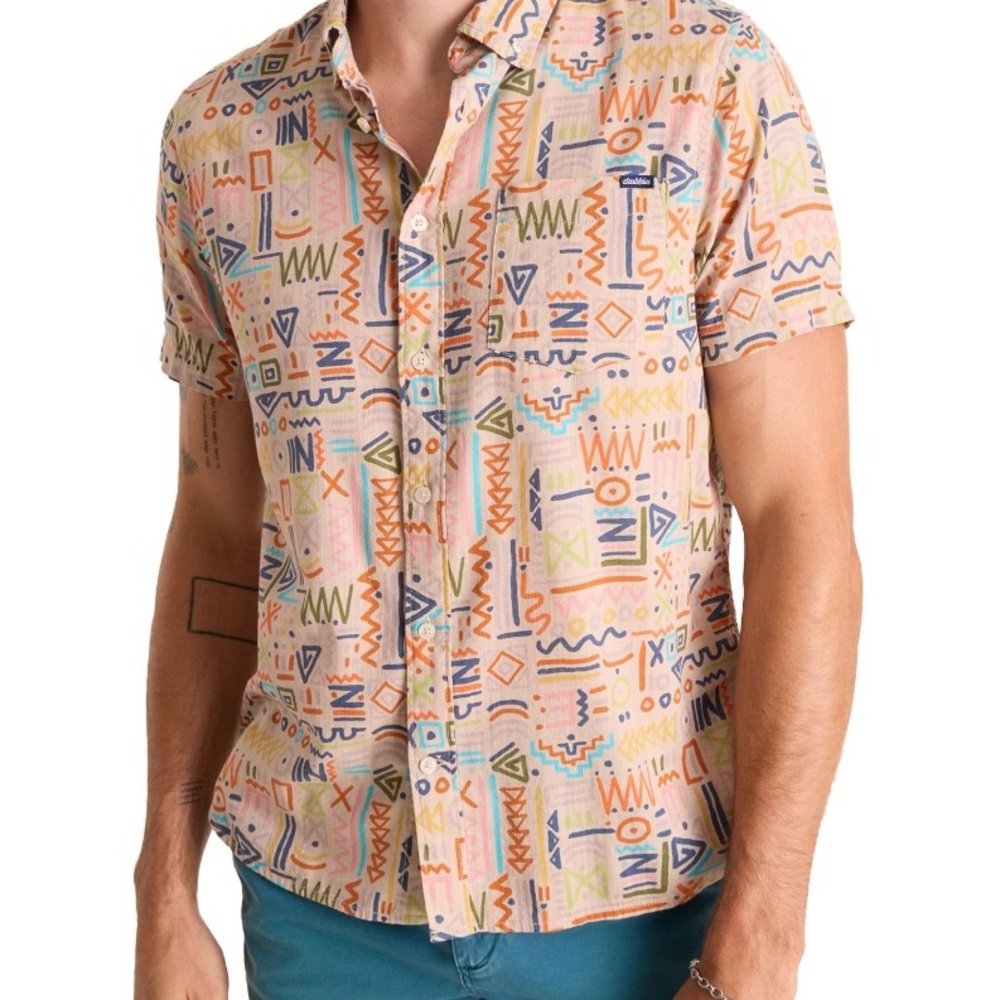 New W/O Tags Men’s Chubbies Disco Desert Button Down in XL - Friday Fit
